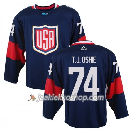 USA Team Pelipaita T.J. Oshie 74 2016 World Cup Sininen Premier Paita